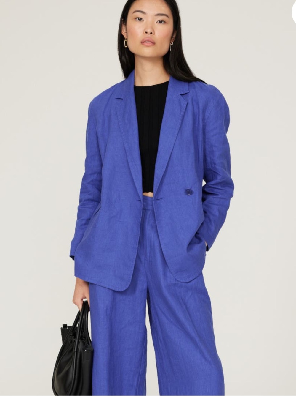NWT Madewell Blue Linen Blazer